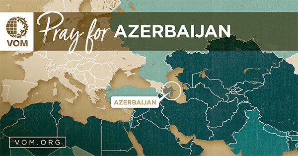 Map of Azerbaijan's location