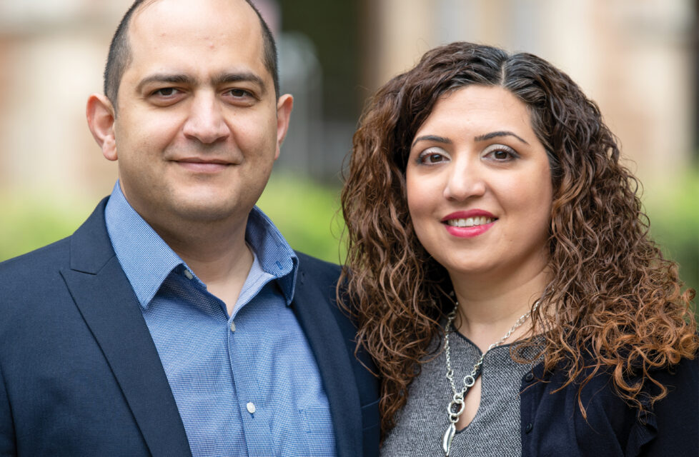 Daughter of Iranian Martyr Inspired by Her Father’s Ministry Daughter of matyr standing with husband