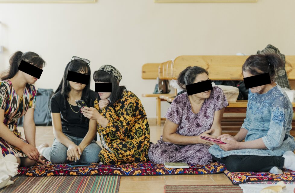 More Precious than Jewels: Women Whose Courageous Faith Should Inspire Everyone Praying women with black blocks around eyes to protect their identities. President's Letter Story.