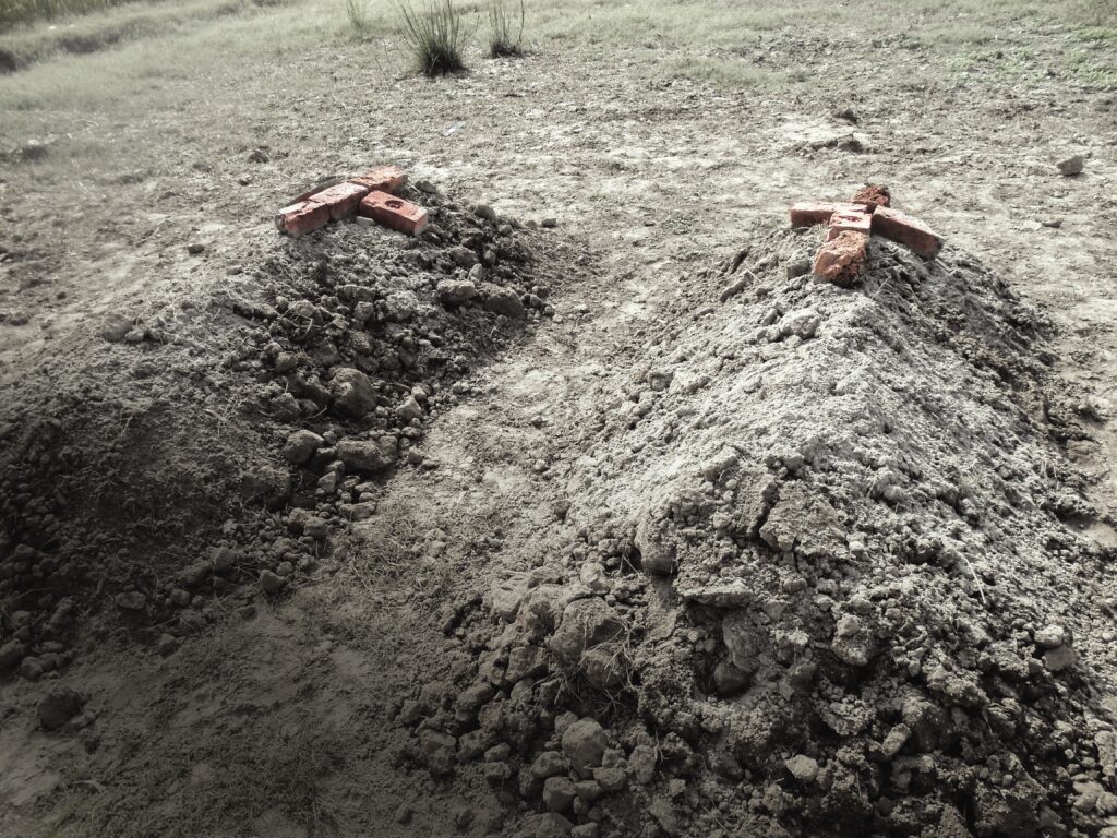 grave site for the two murders 