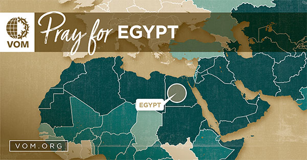 Map of Egypt's location