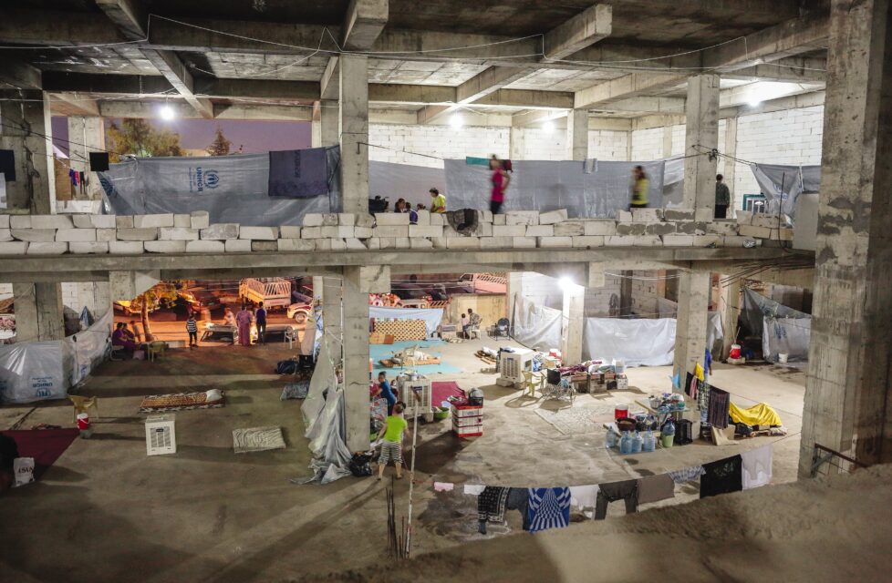 Christians Displaced by Islamist Extremists in Nigeria and Iraq a refugee building